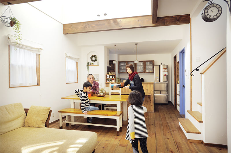30坪とは思えない開放的な家