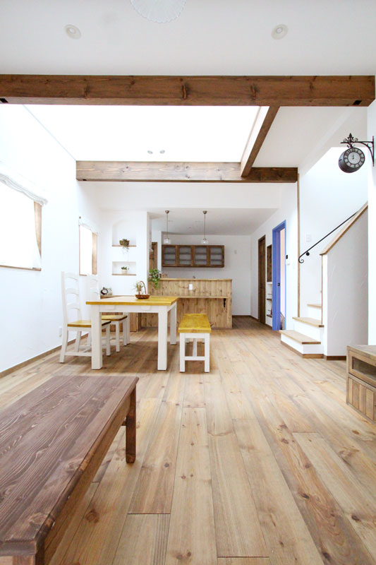 30坪とは思えない開放的な家