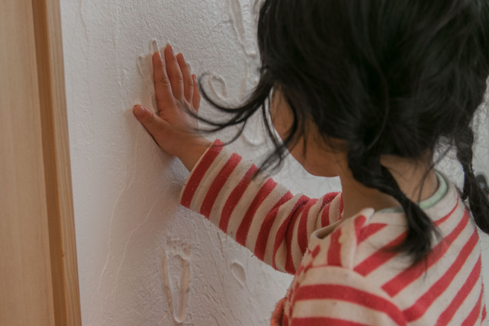 うんていとボルダリングのある家