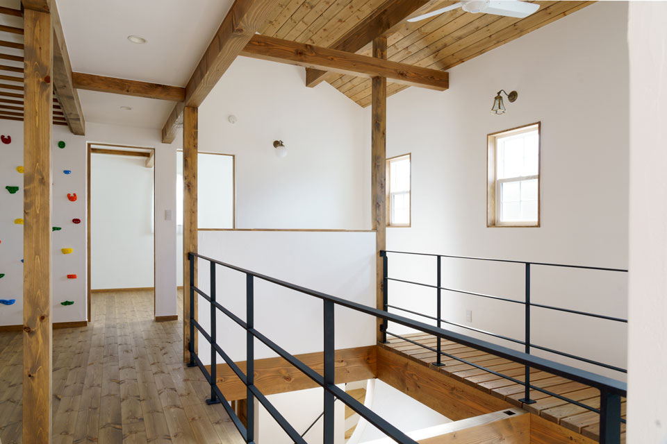 アスレチックのある家