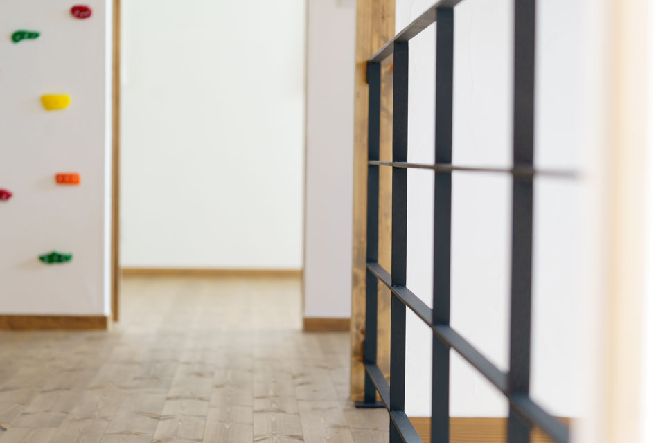 アスレチックのある家