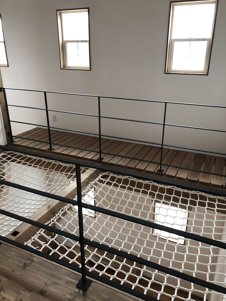 アスレチックのある家