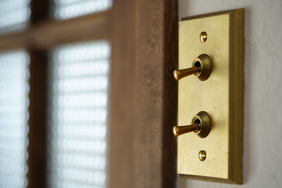 すべり台のある家