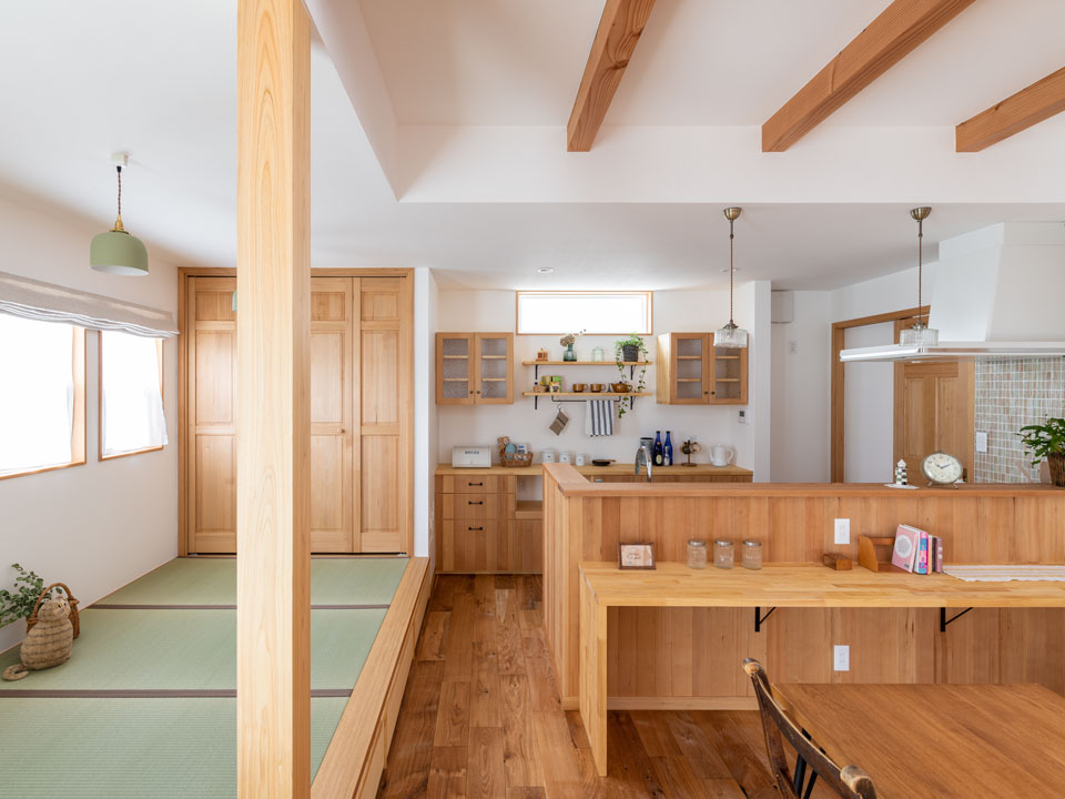 動線にこだわりのあるかわいい家