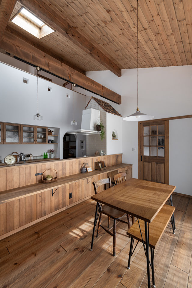 ディテールにこだわりのある家