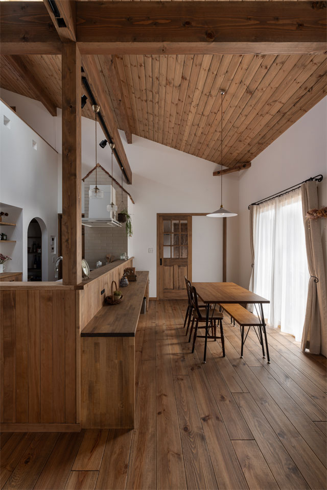 ディテールにこだわりのある家