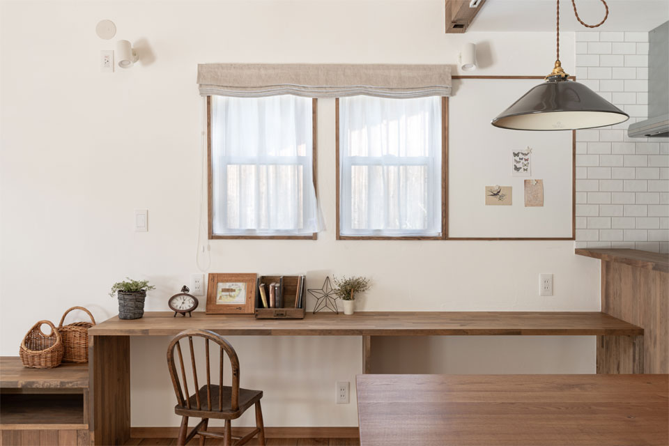 ママのワークスペースがある家