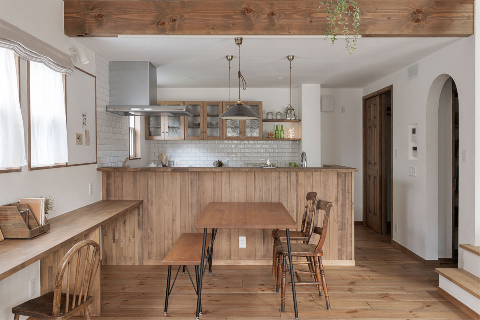 ママのワークスペースがある家