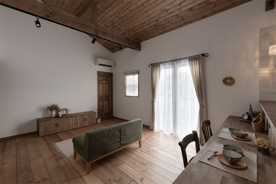 ペットとのんびり暮らす平屋