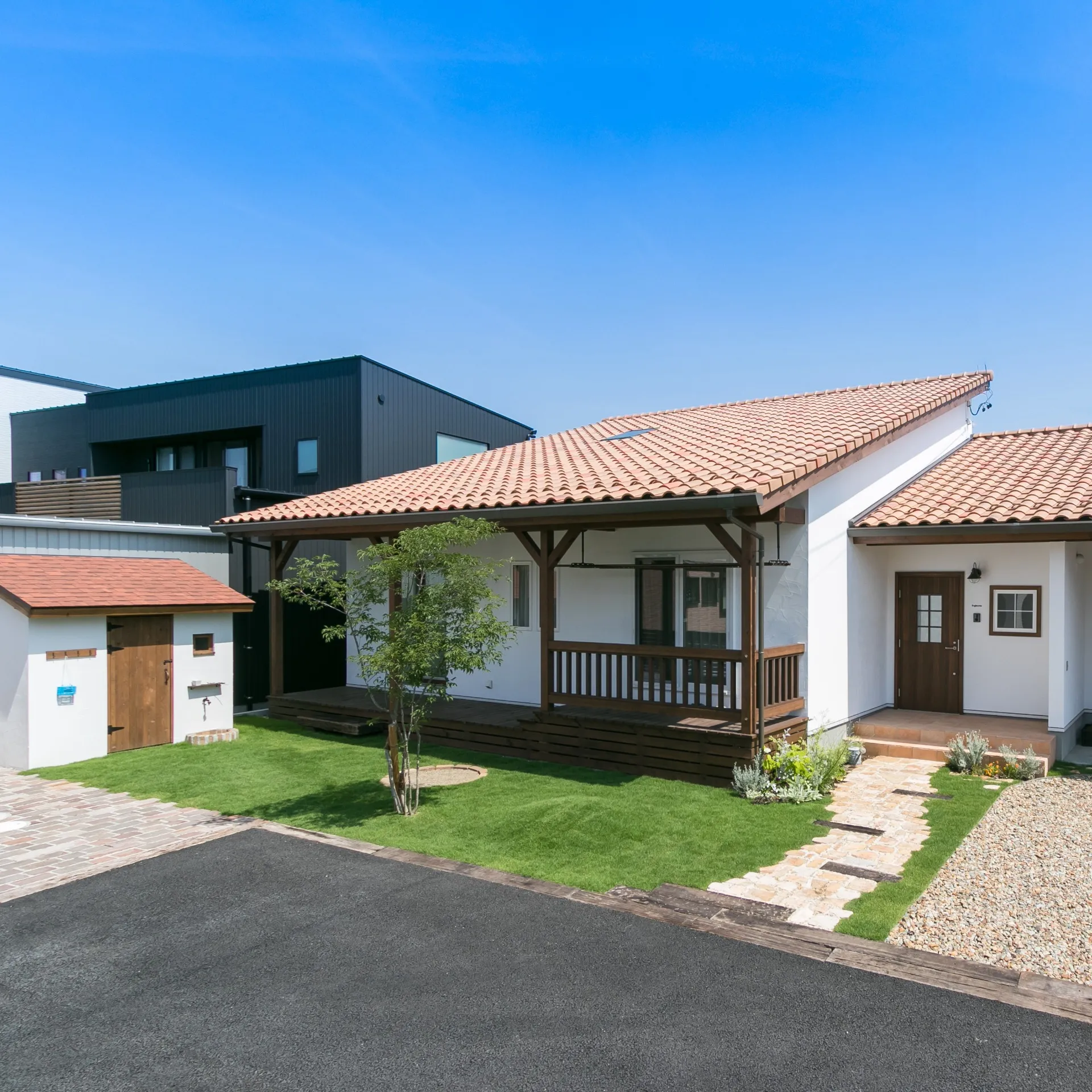 勾配天井の大空間LDKの家